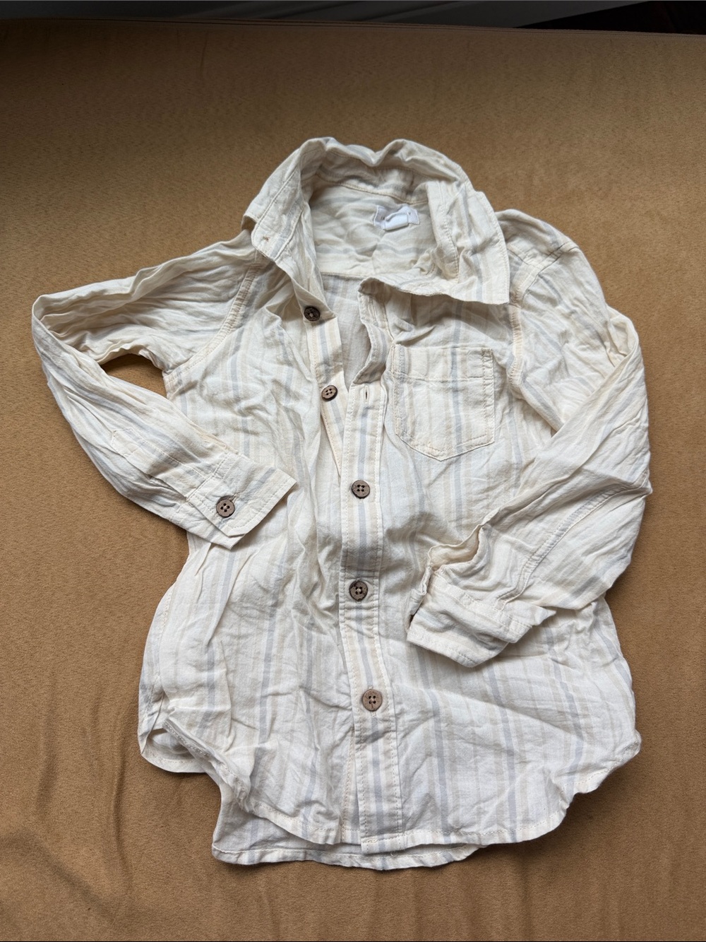 Jamie Kay Cream Collared Button down Shirt size 4y